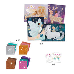 DJECO Enchanted World color step-by-step instruction booklet for beginners.