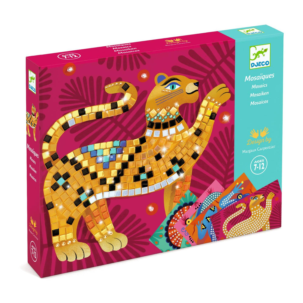 DJECO LGA Mosaics Deep in the Jungle boa constrictor board sparkles for creative play