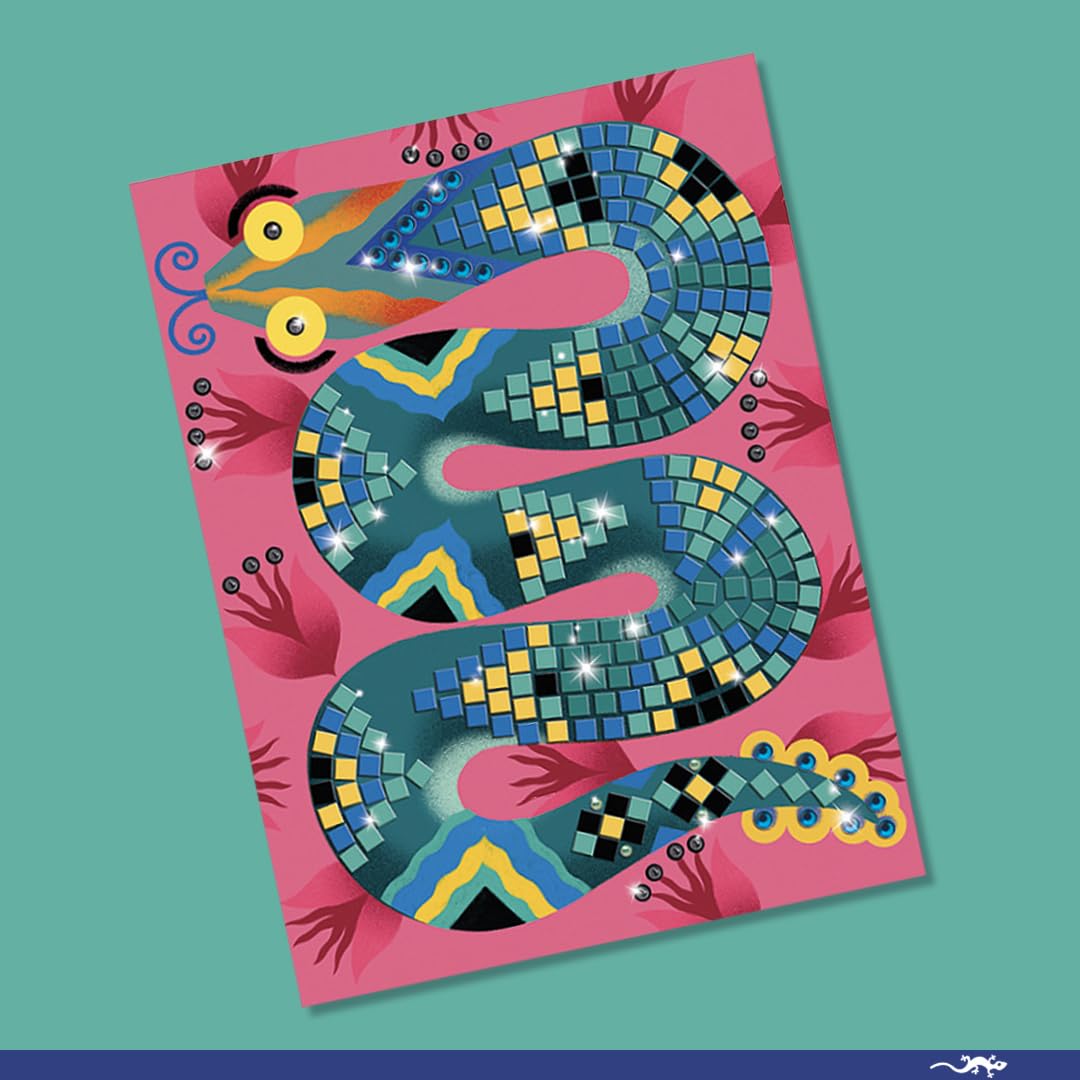 DJECO LGA Mosaics Deep in the Jungle kid-friendly contents support independent crafting