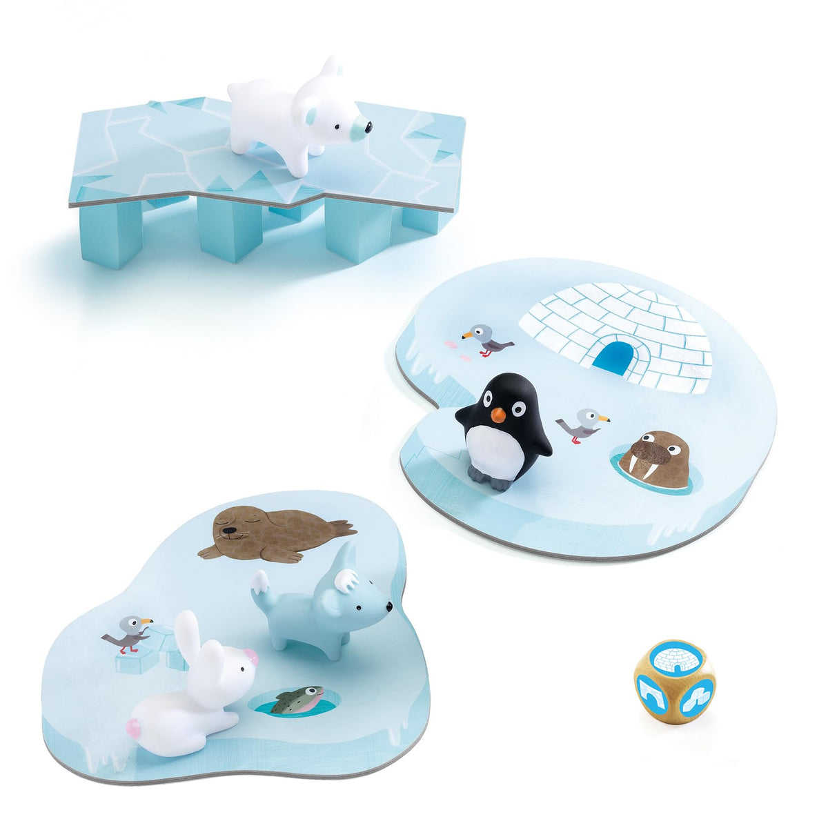 DJECO Little Cooperation game box invites cooperative play for family nights.