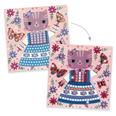 DJECO Lovely Pets dog mosaic with sparkling pieces encourages patient play