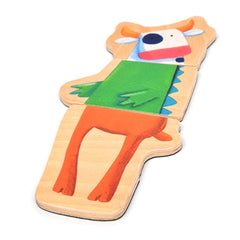 DJECO wooden animal bodies magnets—build vibrant characters with simple snaps.