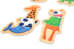 DJECO wooden legs magnets—snap into place for quick, engaging scenes.