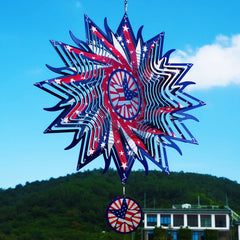 DJUAN 3D reflective wind spinner creates a captivating shimmering effect
