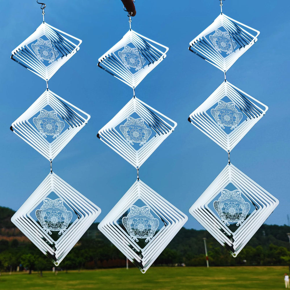 DJUAN bird deterrent wind spinner reflecting sunlight to deter pigeons and protect gardens.