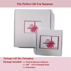 DJUAN Garden wind spinner for mounting on walls or windows for visual interest.