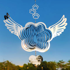 DJUAN sparkly remembrance wind spinner brightens outdoor spaces.
