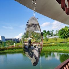 DJUAN Stainless steel wind spinner resists weather for year-round use.