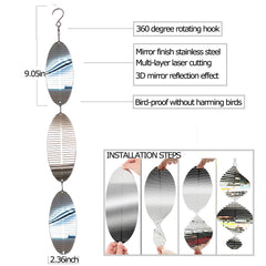 DJUAN wind spinners with stainless steel withstand all weather conditions.