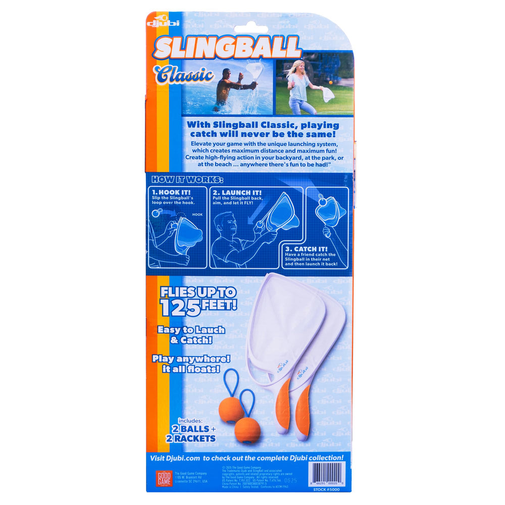 Djubi Slingball Classic hook setup enabling high-flying launches.