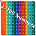 DK-SIMINA large pop bubble toy with 1-100 numbers for math practice and focus.