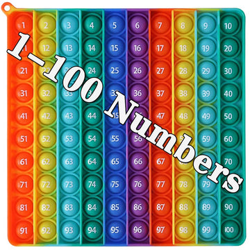 DK-SIMINA large pop bubble toy with 1-100 numbers for math practice and focus.