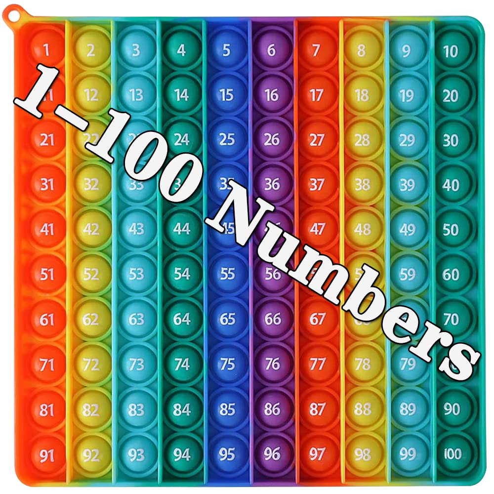 DK-SIMINA large pop bubble toy with 1-100 numbers for math practice and focus.