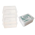 DKAOVH 6pc card storage box set, transparent, ideal for UNO cards.