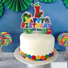 DKCTQU Caterpillar birthday decor doubles as a cute photo prop for baby showers