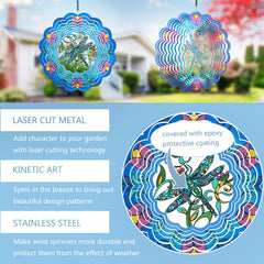 DKJOCKY Dragonfly wind spinner in garden blends art with breeze