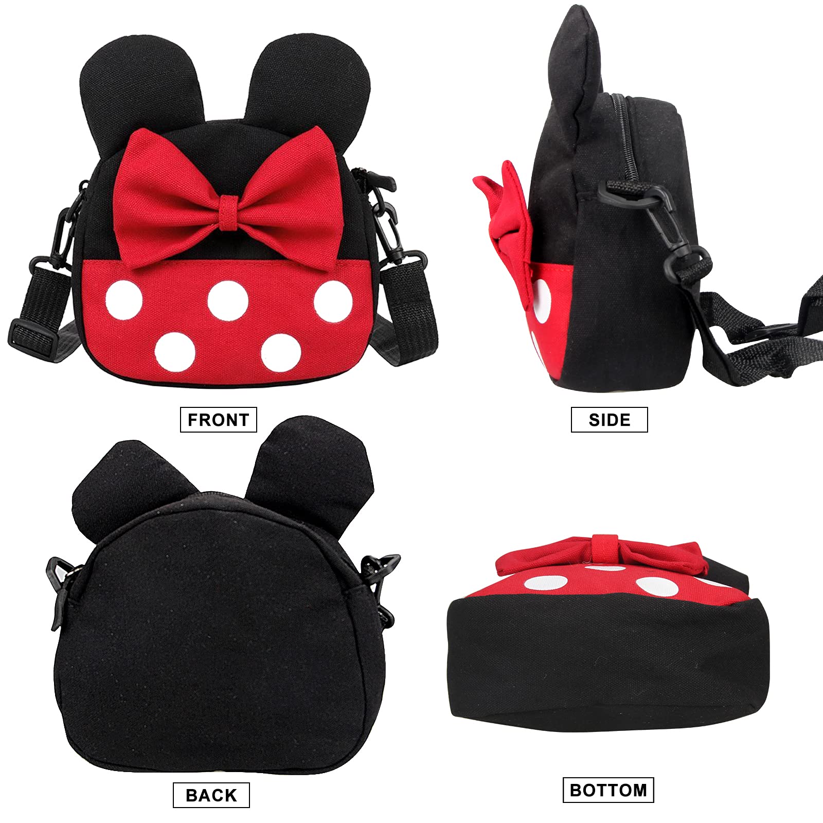 Dksyee ultra-light canvas kid purse, comfortable and quick-drying