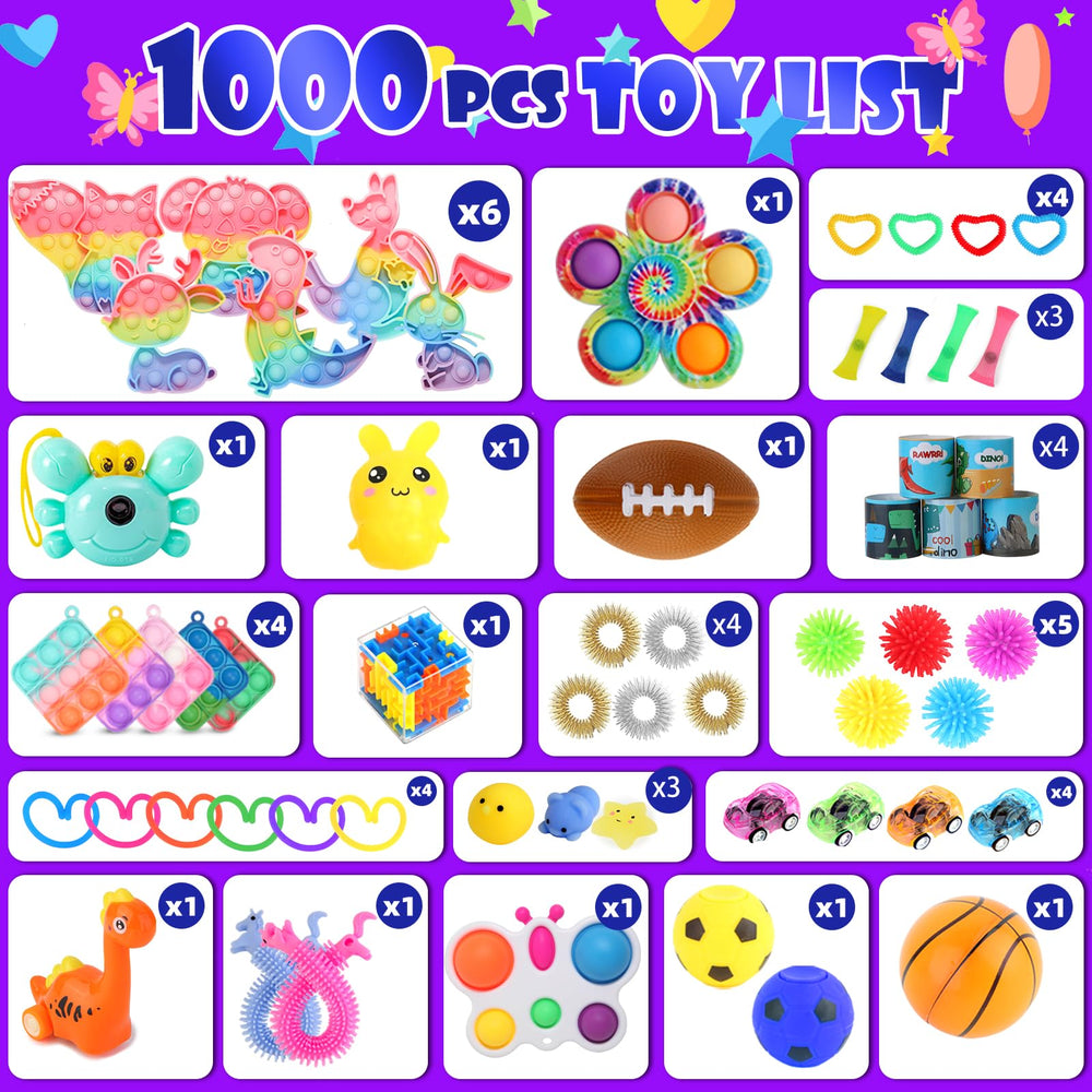 DKZ animal fidget poppers assortment colorful classroom prizes