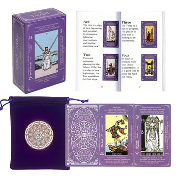 DLAGOMLIFE tarot guide-book front view; supports learning with concise explanations.