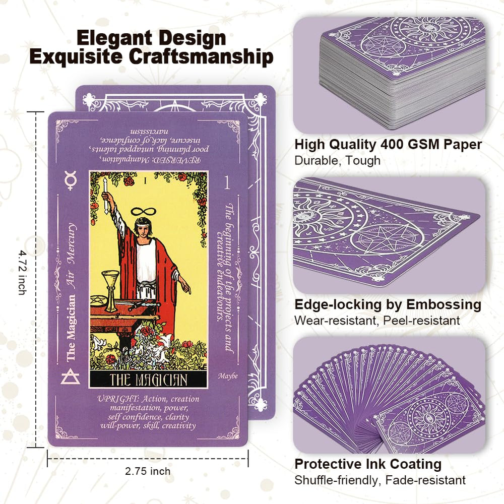 DLAGOMLIFE linen carry bag; protects the tarot set during travel.