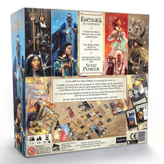 DLP Games Evenfall board and cards showcasing engine-building gameplay