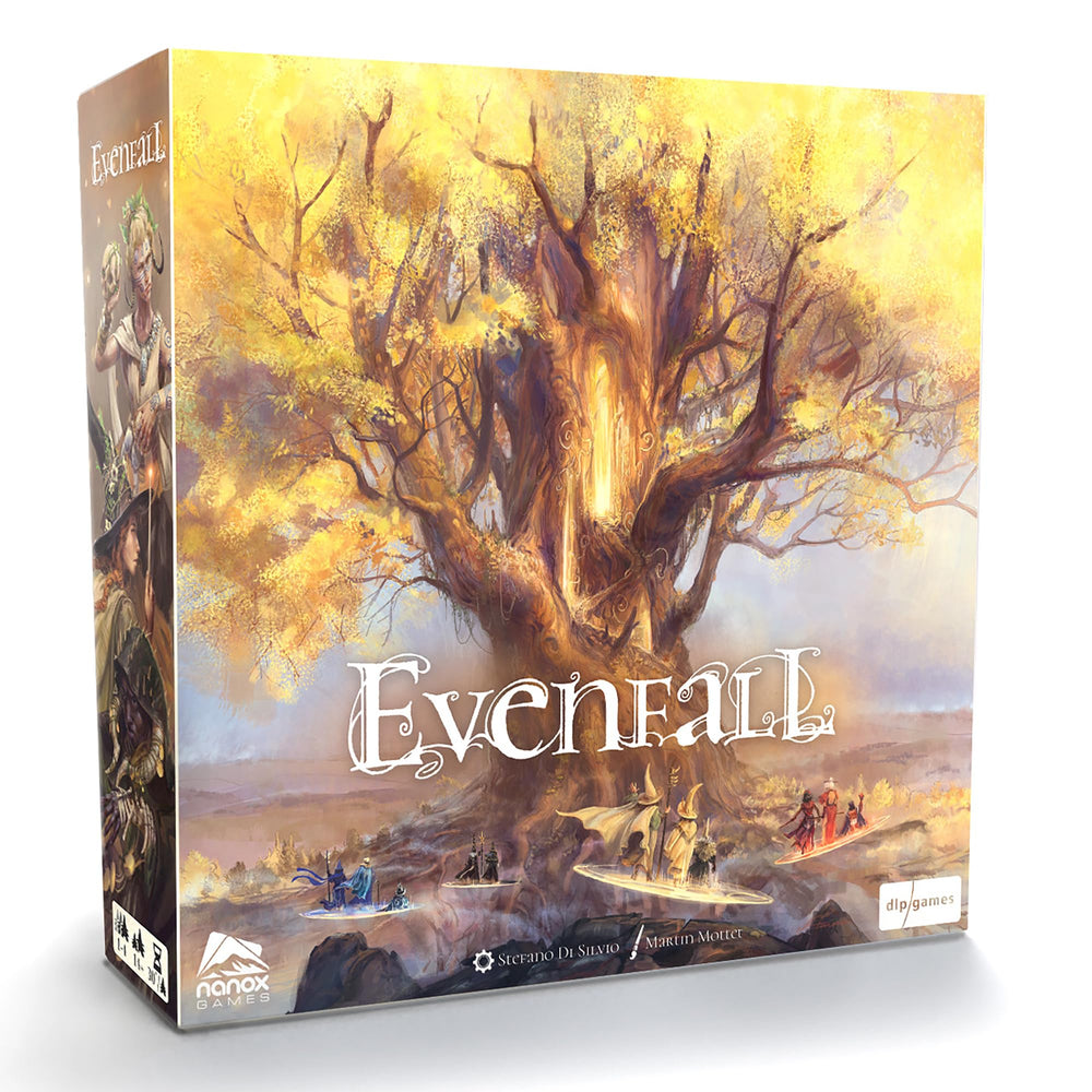 DLP Games Evenfall box front inviting strategic immersion