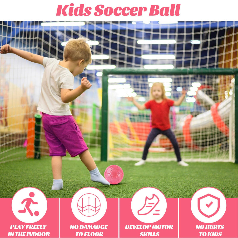DLUGOPIS Sparkling Pink ball close up with textured PVC surface for durability