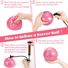 DLUGOPIS Sparkling Pink ball bright color for tracking during play