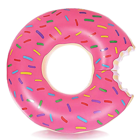 DMAR donut pool float in pink for safe, enjoyable water play.