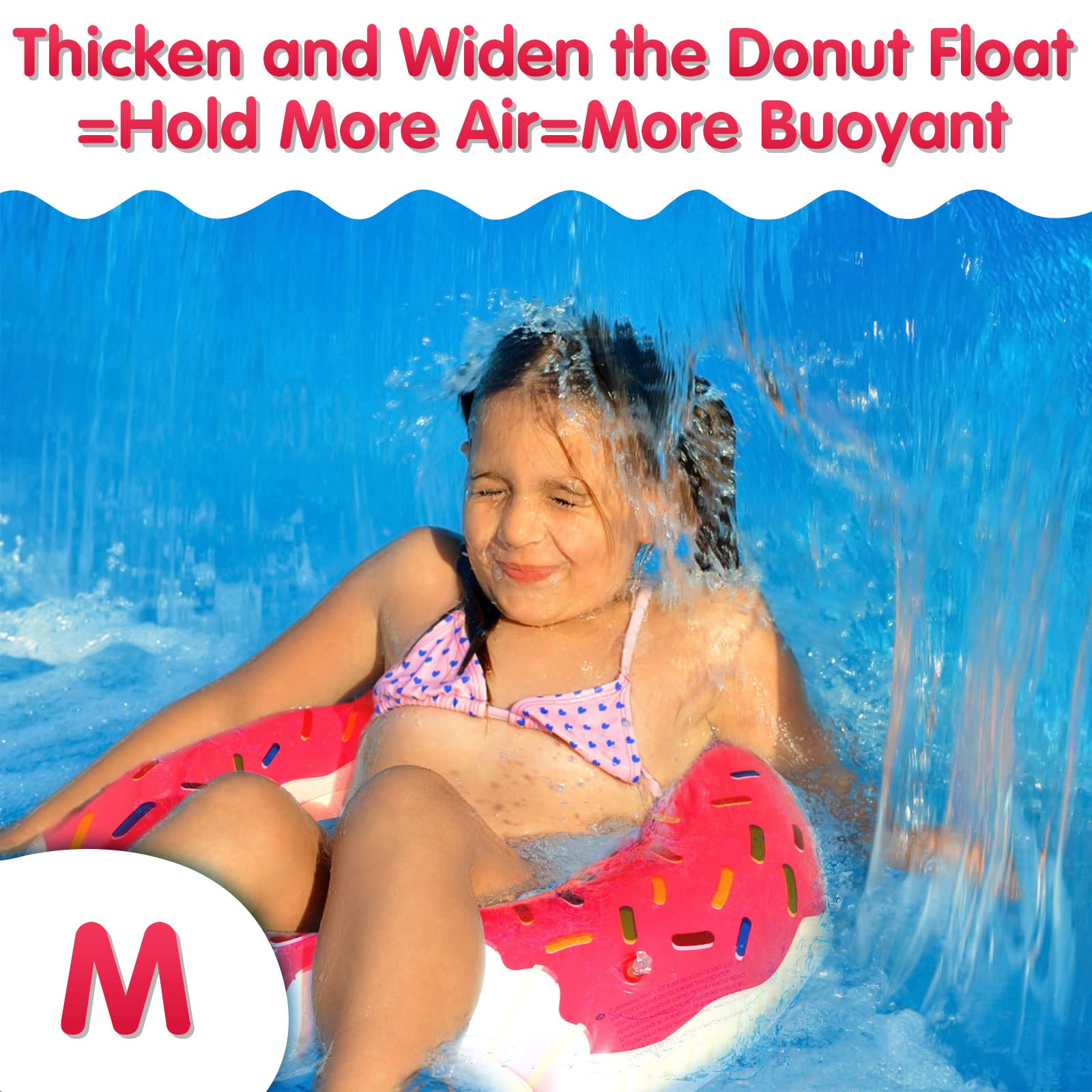 Smooth inner ring and safe materials protect skin on the DMAR float.