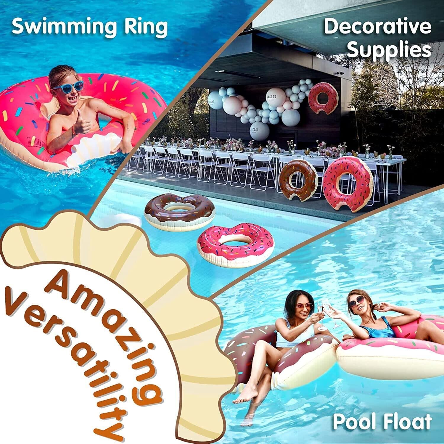 DMAR pool float demonstrates strong buoyancy and elasticity for stable water fun