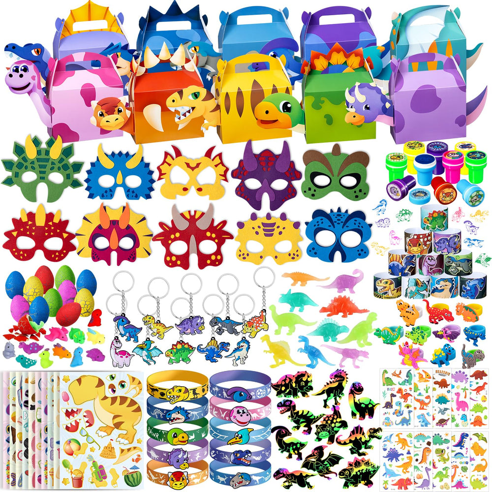 DMIGHT dinosaur party favors gift boxes for kids' birthday celebration