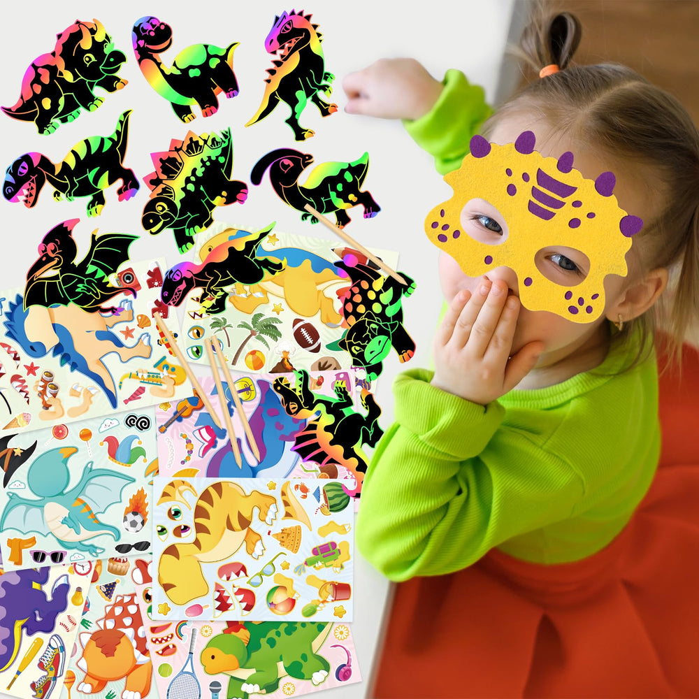 DMIGHT DIY dinosaur stickers for personalized bags