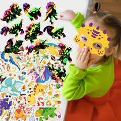 DMIGHT DIY dinosaur stickers for personalized bags