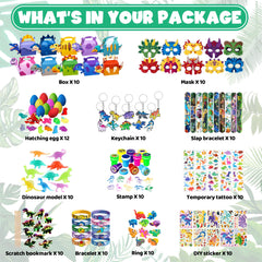 DMIGHT dinosaur party favors masks for colorful party activities