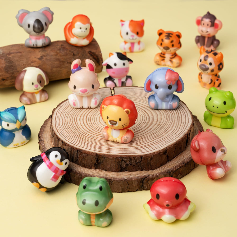 DMIGHT colorful squishy animals add tactile fun to baskets.