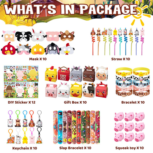 DMIGHT DIY farm stickers for party favors, spark creativity and decorating.
