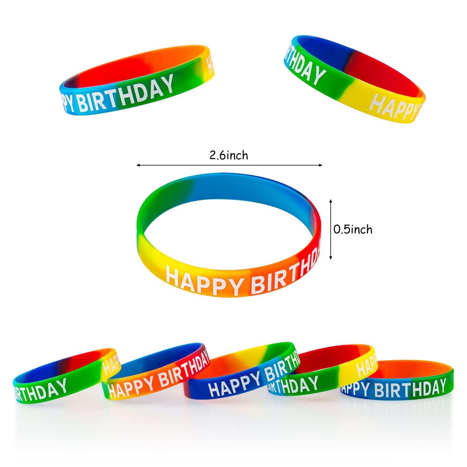 Dminya soft-touch silicone bracelets resist fading for longevity