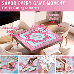 DMJHJY Mahjong surface promotes quiet play and reduces tile noise during rounds.
