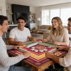 DMJHJY Mahjong Mat fits a 31x31 inch square table and rolls for storage
