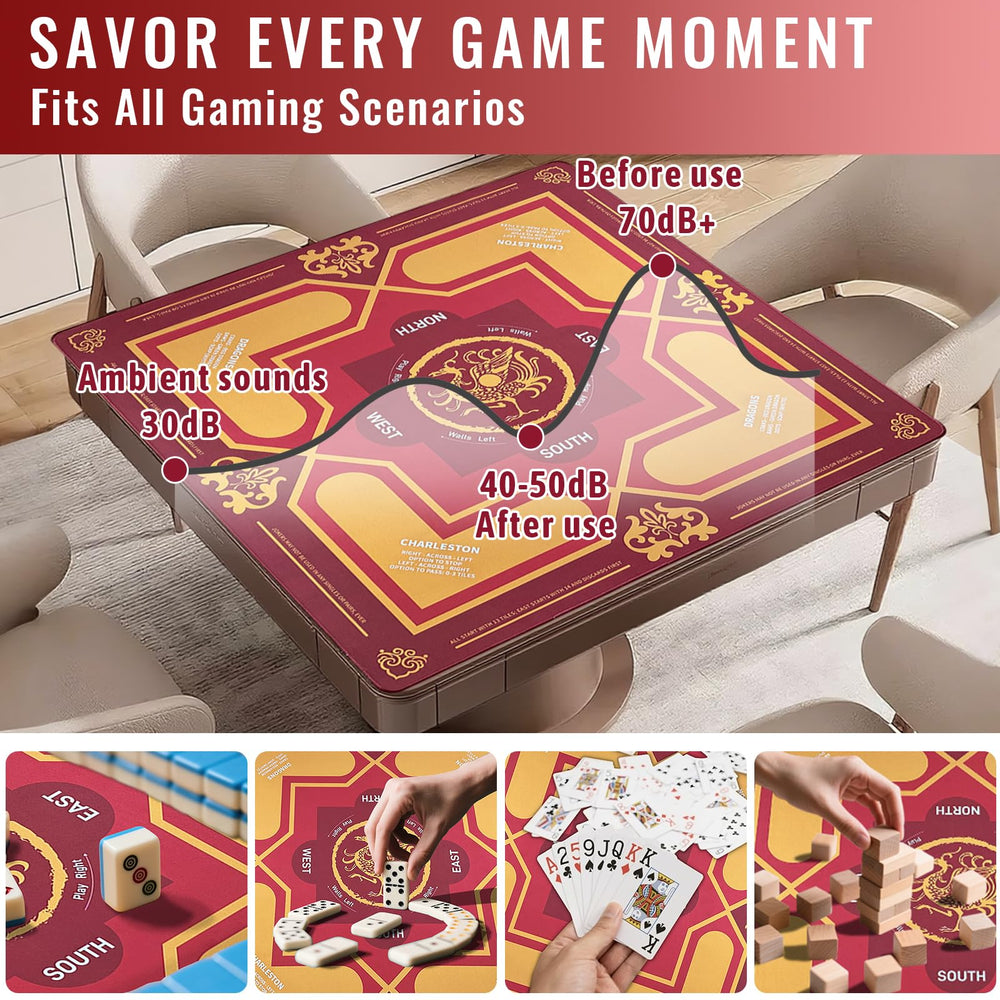 DMJHJY Mahjong Mat includes carry bag for easy transport