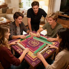 DMJHJY Mahjong Mat made with eco-friendly materials for durability