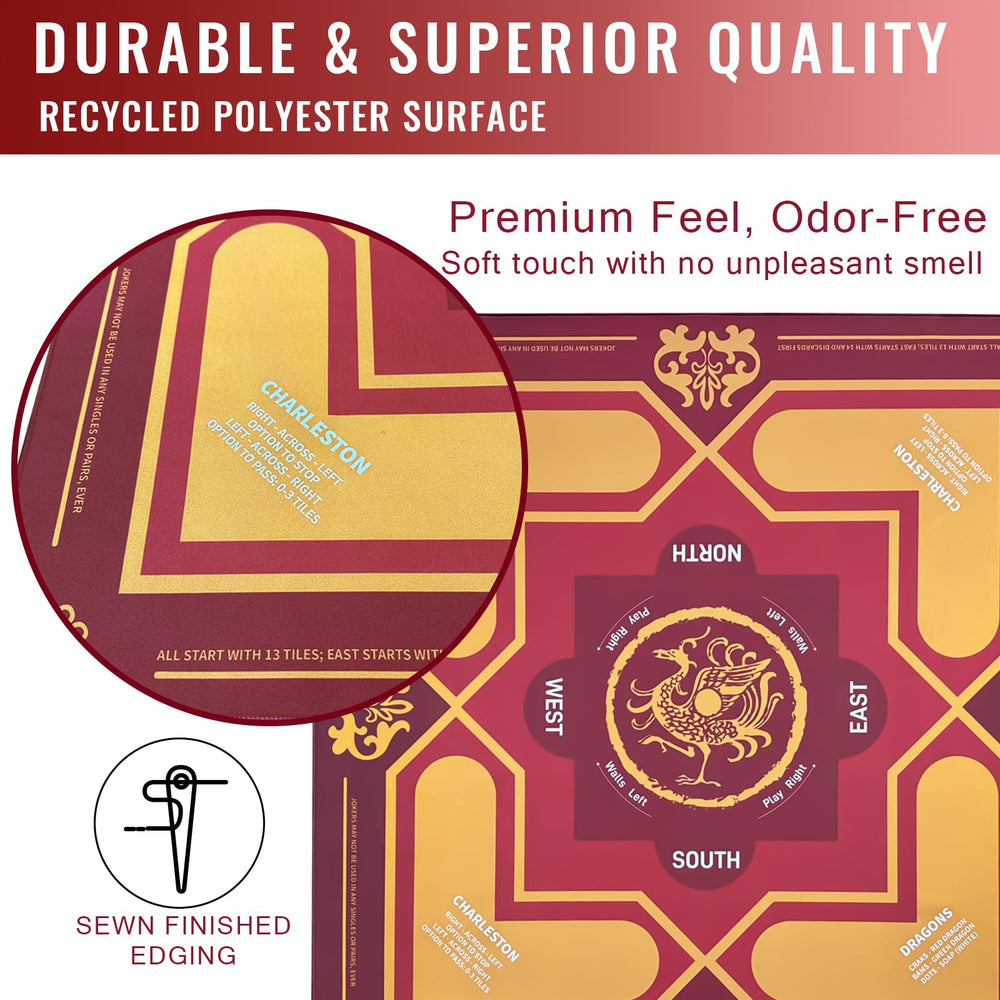 DMJHJY Mahjong Mat with noise-reducing surface for quieter play