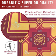DMJHJY Mahjong Mat with noise-reducing surface for quieter play