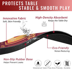 DMJHJY Mahjong Mat with non-slip backing to keep tiles in place