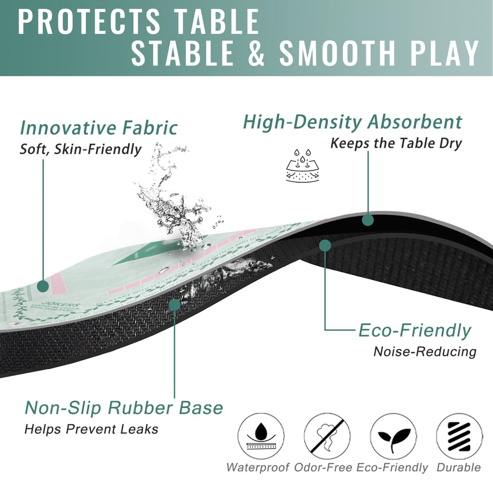 DMJHJY non-slip bottom keeps mat flat during play.