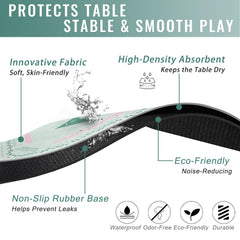 DMJHJY non-slip bottom keeps mat flat during play.