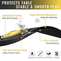 DMJHJY mat offers quiet play with non-slip backing to protect tiles
