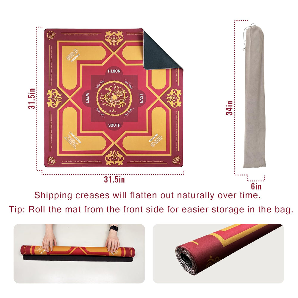 DMJHJY Mahjong Mat with waterproof surface suitable for spills