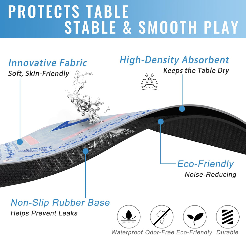 DMJHJY Mahjong mat waterproof surface resists spills for easy cleanup